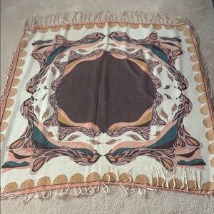 H&M fringe square scarf